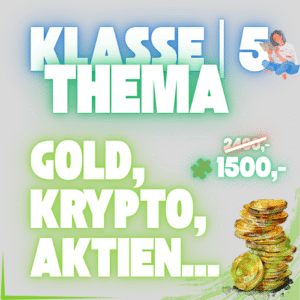 Klasse ⑤ | Das ABC des Geldes Modul 3 | Der Fallschirm | Gold, Krypto, Aktien... 💚
